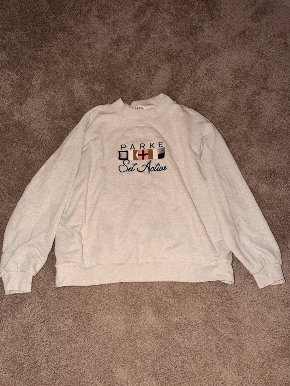 Parke x Set Active mock neck